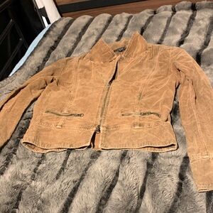 #411 Sanctuary Women's Brown Corduroy cropped Jacket